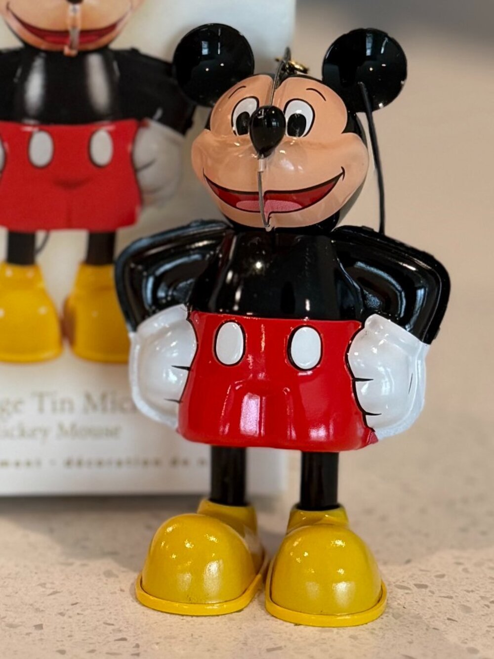Hallmark Disney Vintage Tin Mickey Mouse Ornament 2009